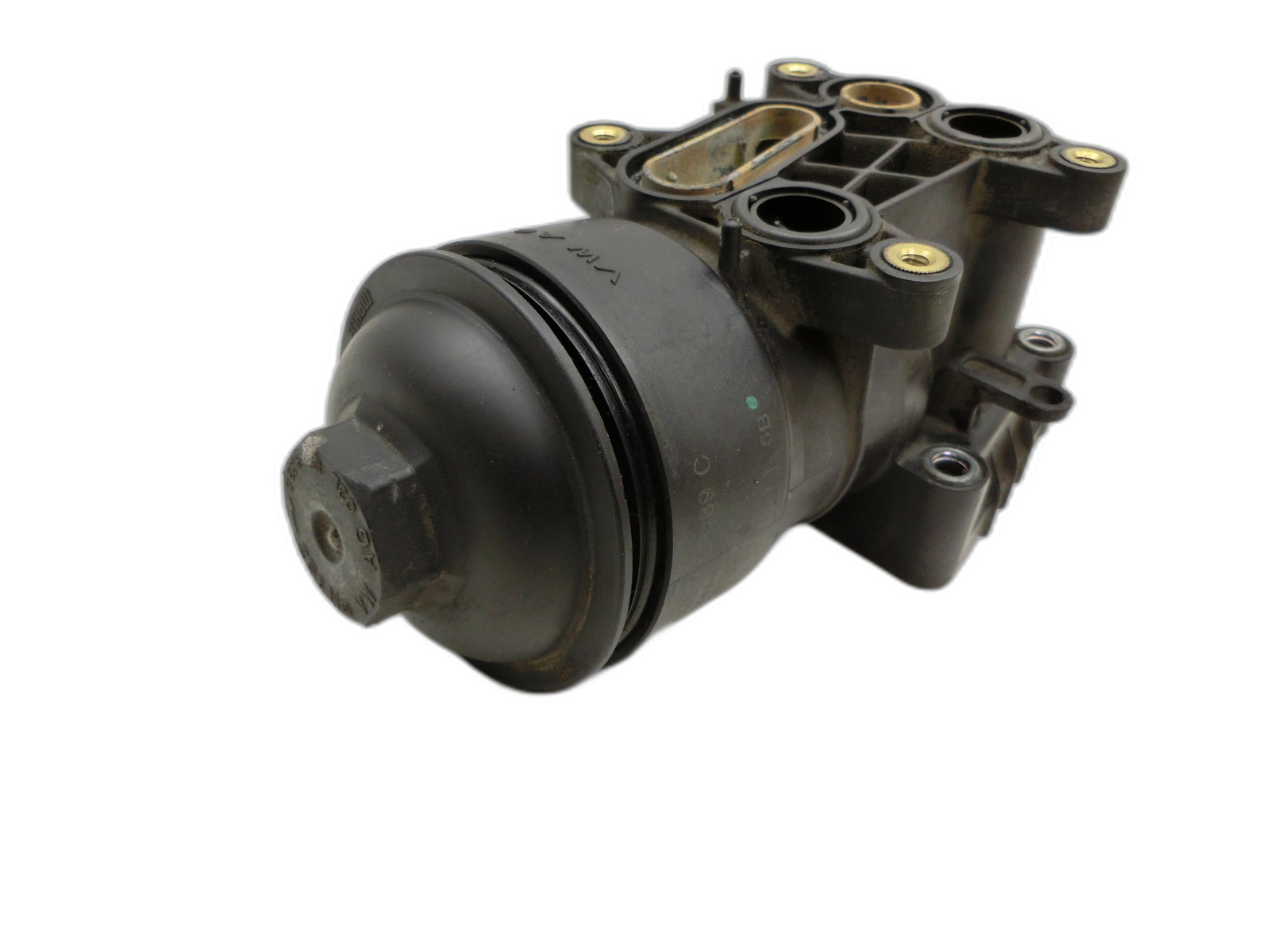VW Golf VI 6 1K GTD 09-12 TDI 2,0 125KW CFGB Ölfiltergehäuse Gehäuse Halter für Ölfilter  - Bild 1