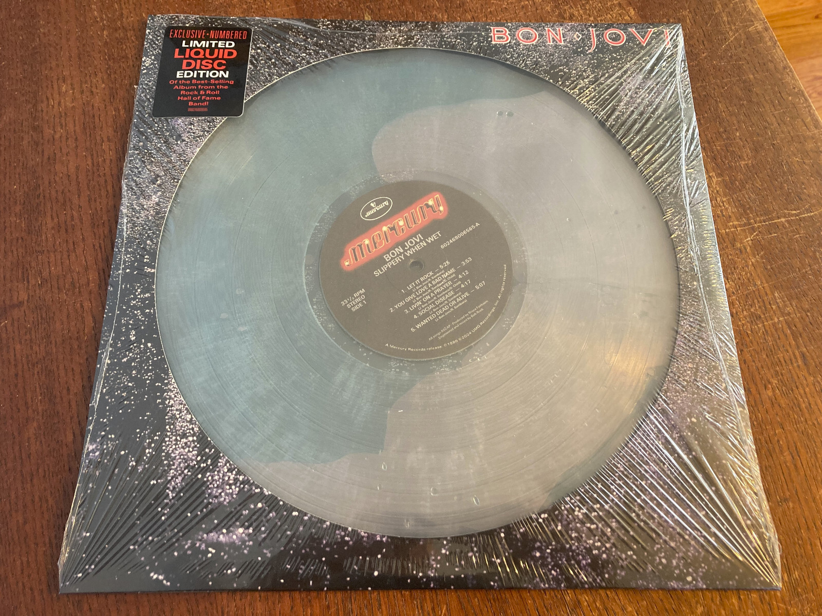 BON JOVI『SLIPPERY WHEN WET』レコード Bon Jovi Slippery When Wet INSERT JAPAN NEAR MINT Mercury