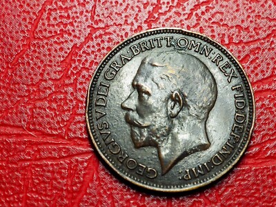 GEORGE V HIGH GRADE FARTHING COIN 1923 CX11
