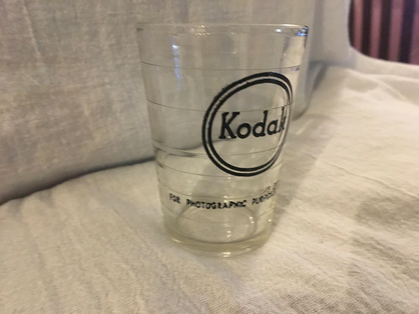 Vintage Kodak For Photographic Purposes Only Glass Measuring Cup/Beaker 4 oz