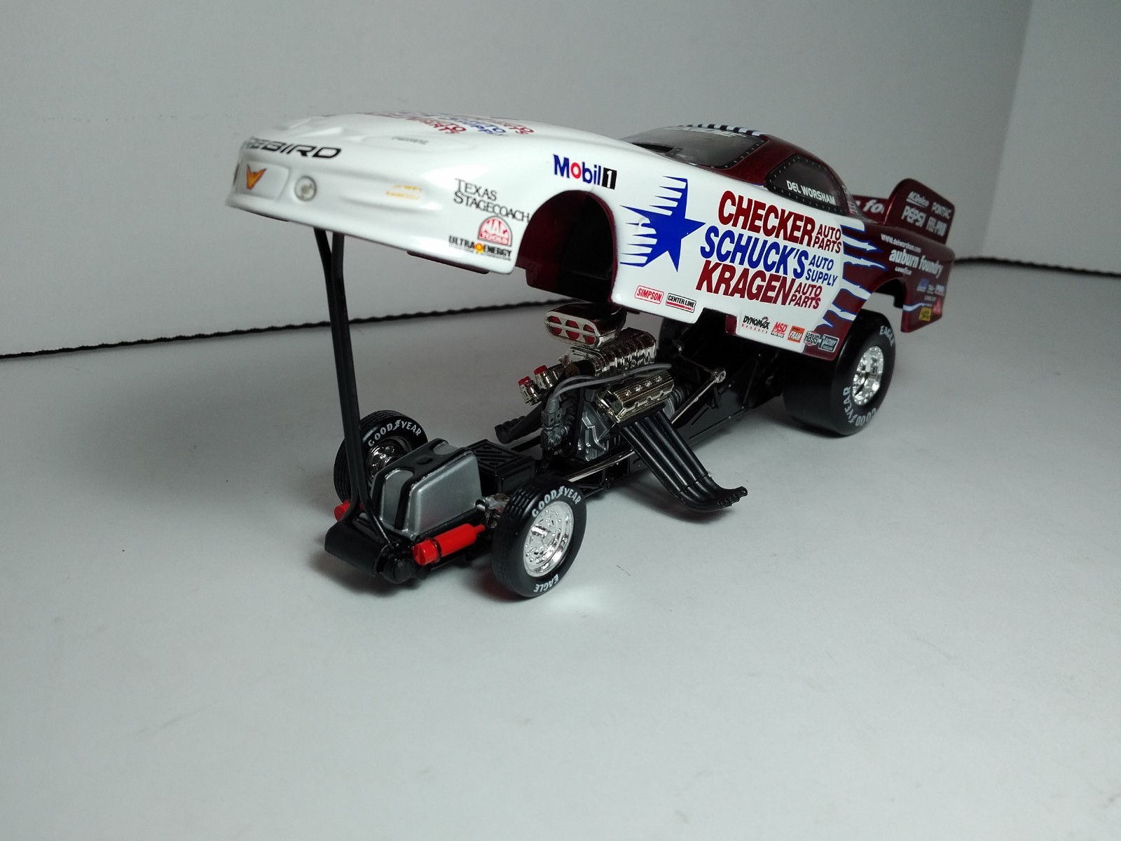 Del Worsham Checker/Schuck's/Kragen 1998 Pontiac Funny Car