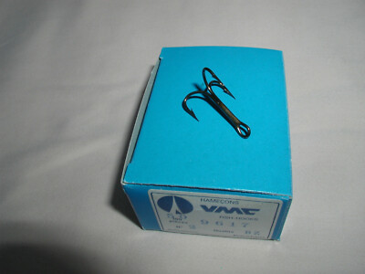 VMC Pro Series Glow Resin treble hooks size 10 orange chartreuse glow NIP