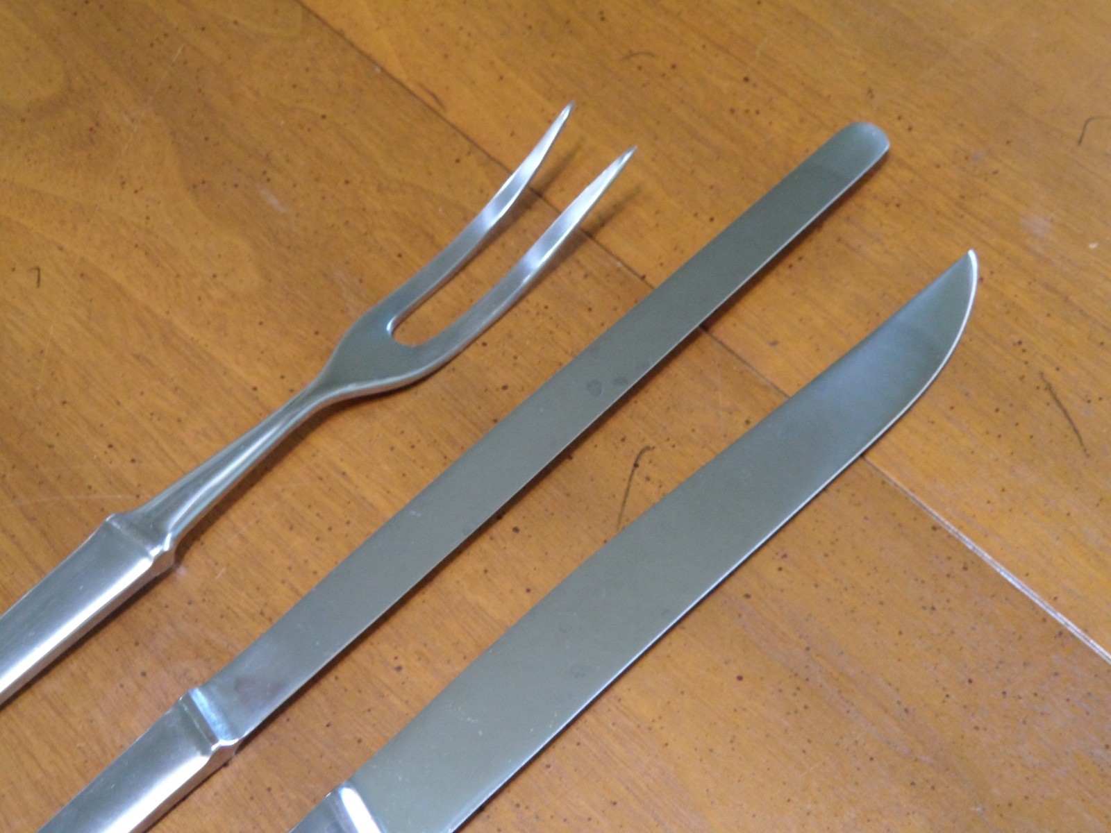 Mid Century Mod Austria 3 Piece Stainless Steel Carve Slice Serve Knife Set