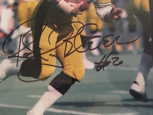 Rocky Bleier Pittsburgh Steelers Signed Plaque Photo & Card Notre Dame $$$