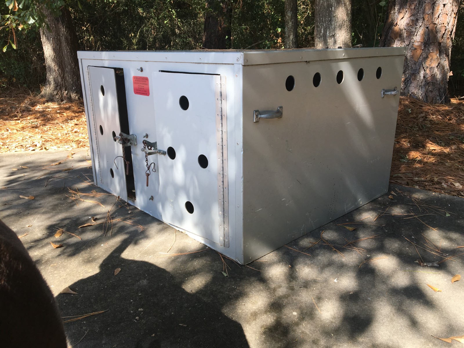 Lightweight Aluminum Double Dog Crate - Kennel - Carrier Custom Built.