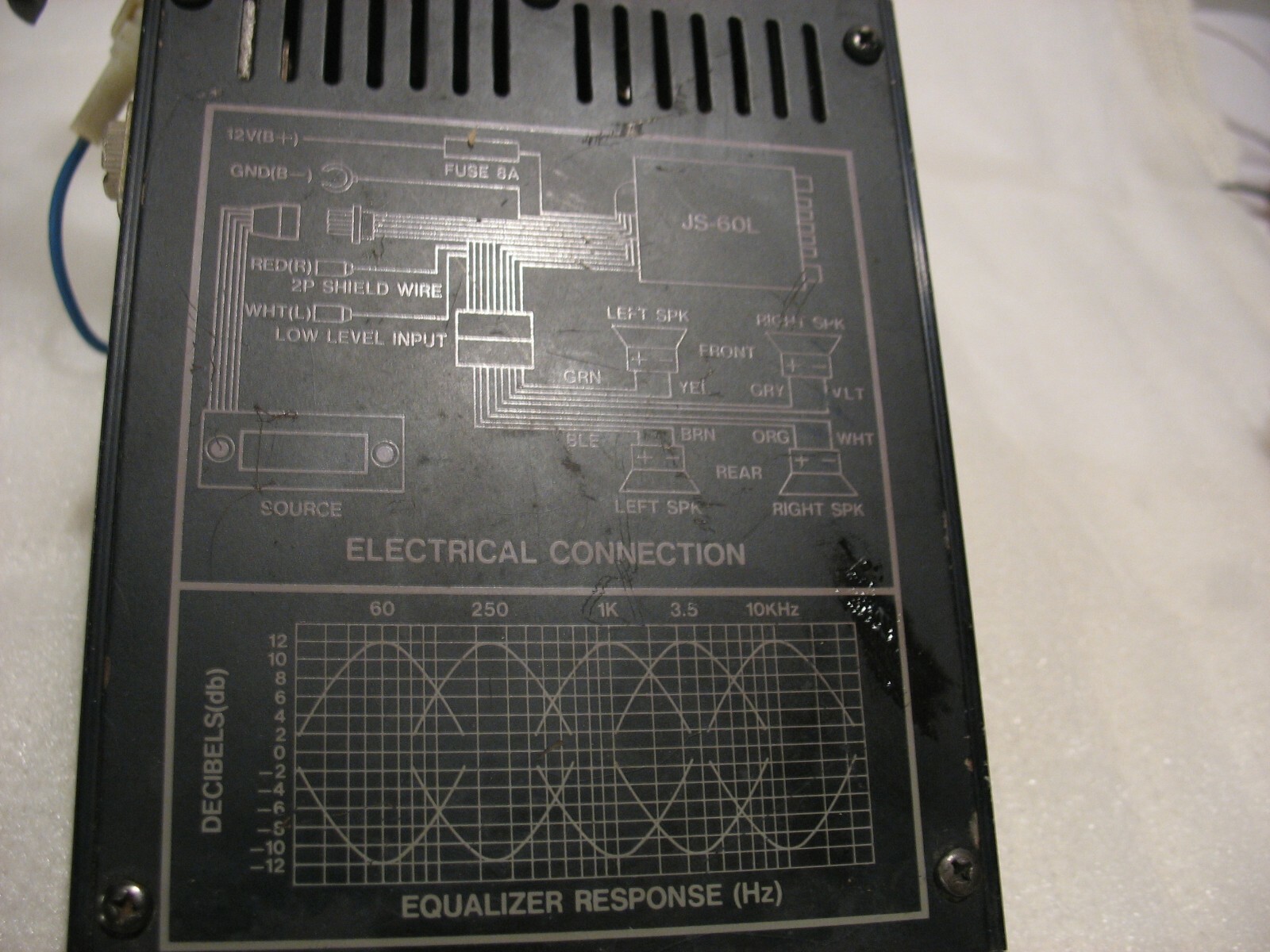 Vintage Jet Sound JS-60 Graphic Equalizer Amplifier For Car Stereo