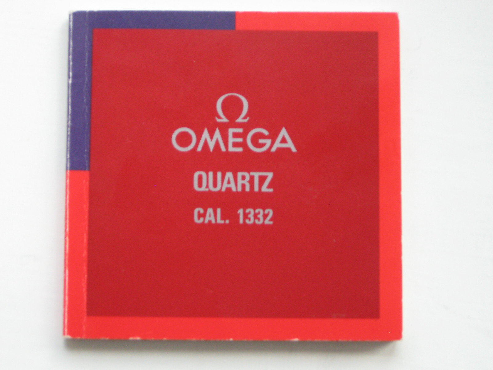 VINTAGE OMEGA INSTRUCTION MANUAL FOR CAL 1332 QUARTZ WATCHES