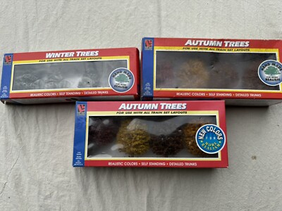 Life like Ho, S, O Scale Winter And Autumn Trees For Model Railroad Layout