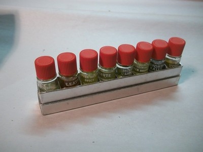 1950's Avon Box of Men's Shaving Lotion Sample Bottles