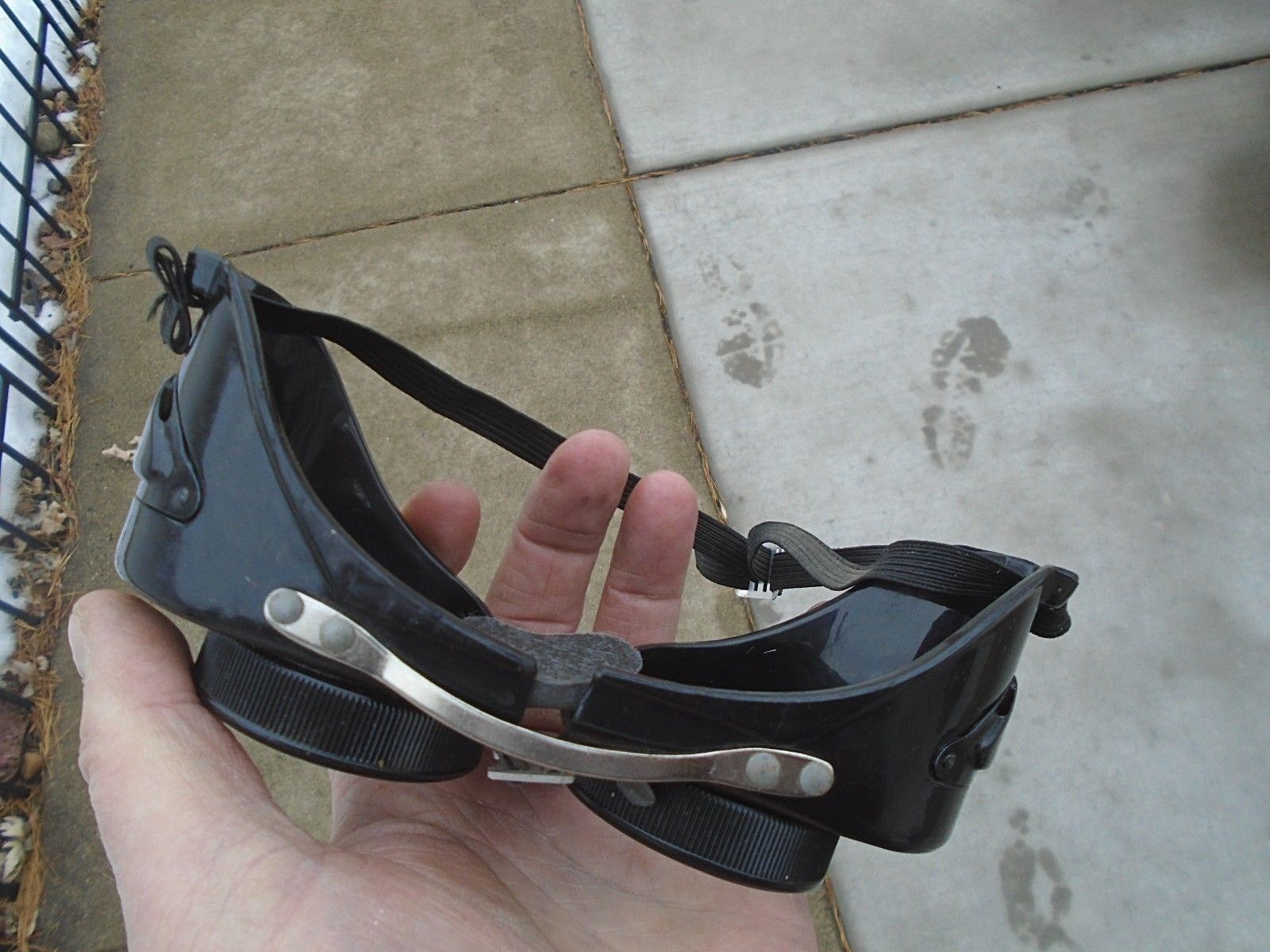 VTG Antique Steampunk Motorcycle Aviator Military Goggles SunGlasses Retro WWII