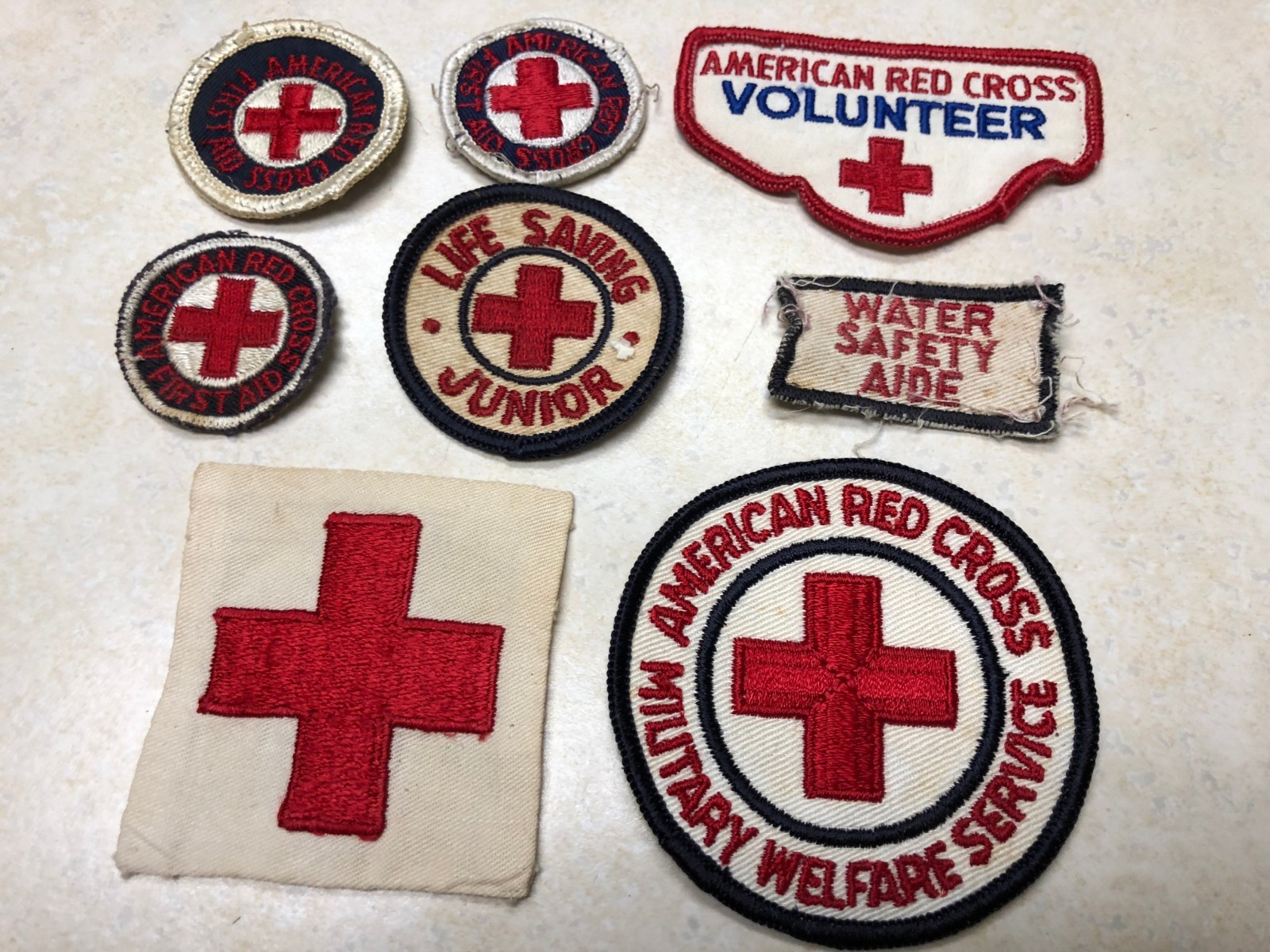 Lot of Misc Red Cross Patches