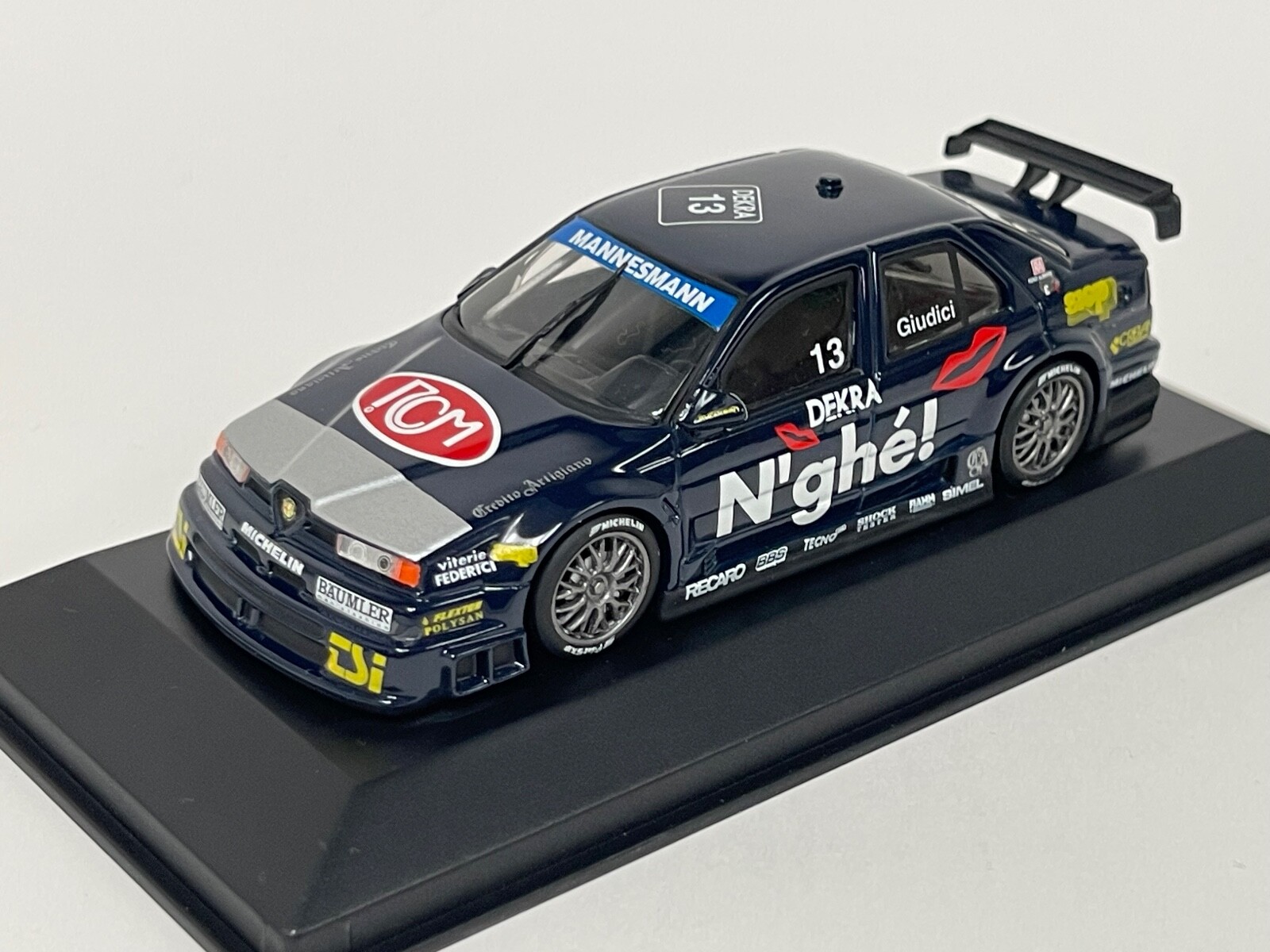 レア銀箱 ミニチャンプス アルファロメオ 155 V6 TI DTM 1996 レア銀箱 ミニチャンプス アルファロメオ 155 V6 TI DTM 1996