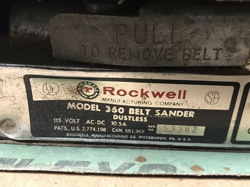 Vintage Rockwell model 360 Heavy Duty Dustless 3