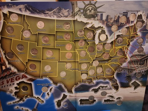 アート・デザイン・音楽 STATE SERIES QUARTERS (1999-2009) State Quarter Set, Complete 56pc 1999-2009 incl. 6