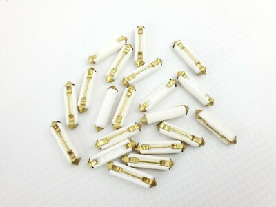 Volkswagen 20pc Ceramic/Bakelite 8amp White Torpedo Bullet Fuse Kit NLA Rare NOS