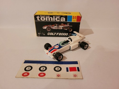 TOMICA 51 - MITSUBISHI COLT F2000 [WHITE] NEAR MINT VHTF BOX
