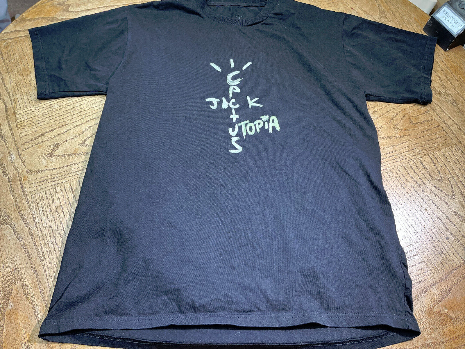 Travis Scott Cactus Jack Utopia Heavy Black T-Shirt Size