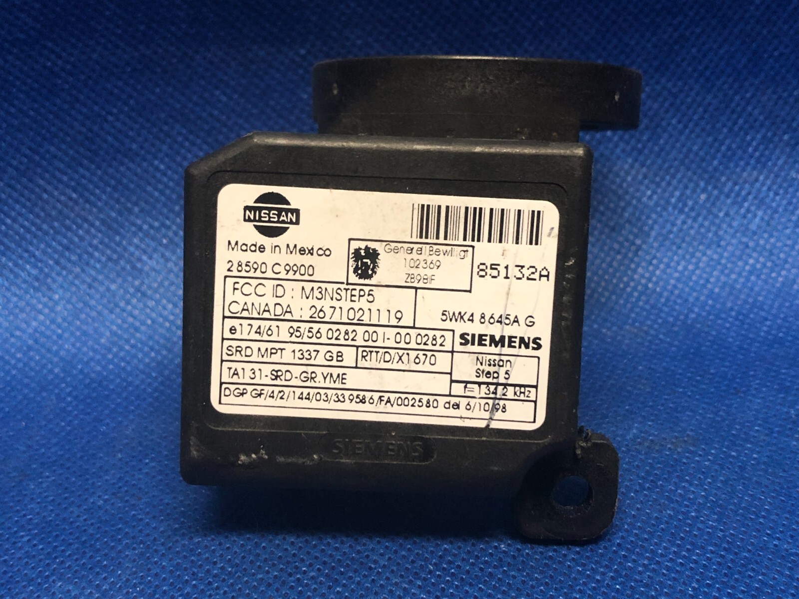 00 NISSAN PATHFINDER IMMOBILIZER SECURITY NATS MODULE