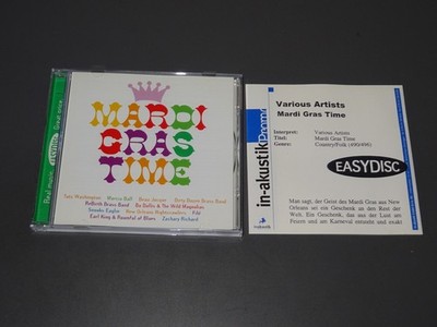 MARDI GRAS TIME - V.A. / EASYDISC-ALBUM-CD 1998 (MINT-) & PROMO-SHEET