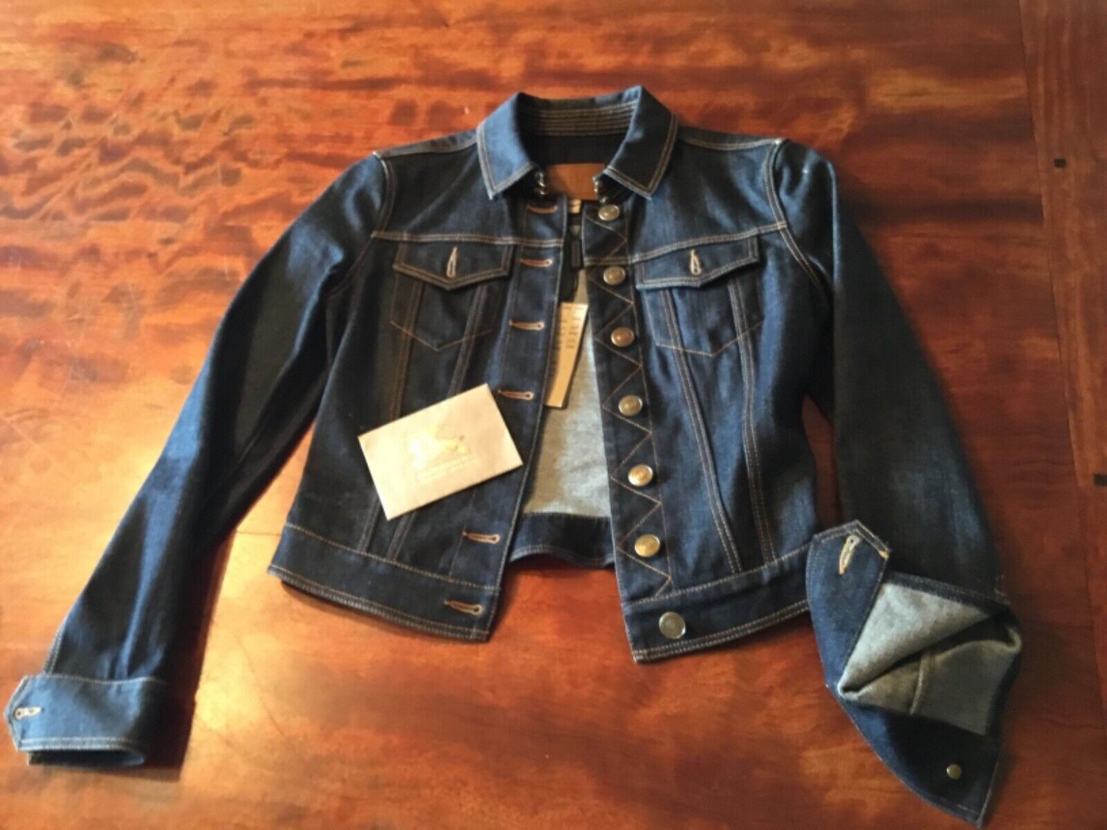 Burberry Brit women's denim jean jacket XS NWT with receipt Burberry Brit women's denim jean jacket XS NWT with receipt