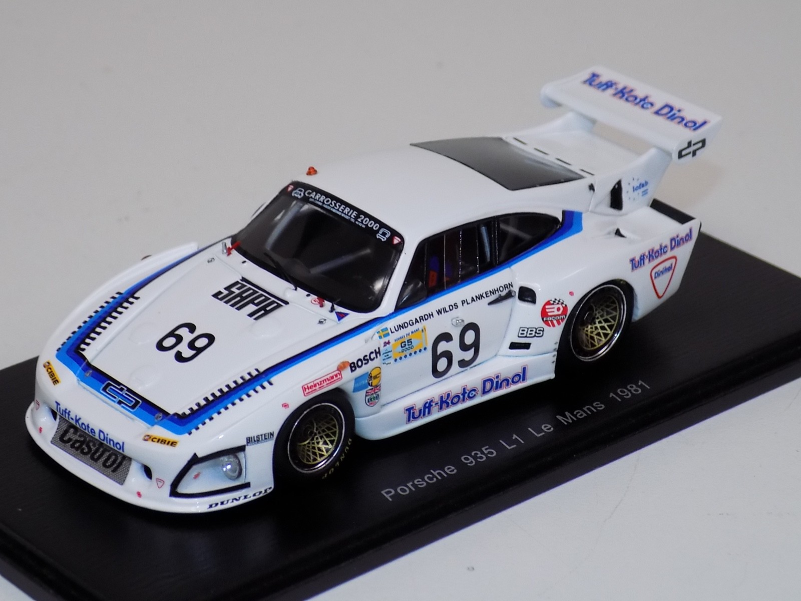 1/43 Spark Porsche 935 L1 car #69 1981 24 Hours of LeMans