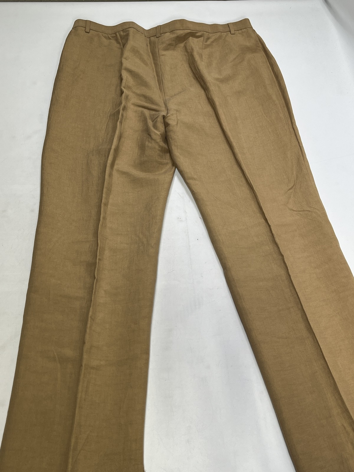 Womens Bernard Zins Brown Cotton Dress Slacks Made in France Size 10 NEW - Picture 4 of 5