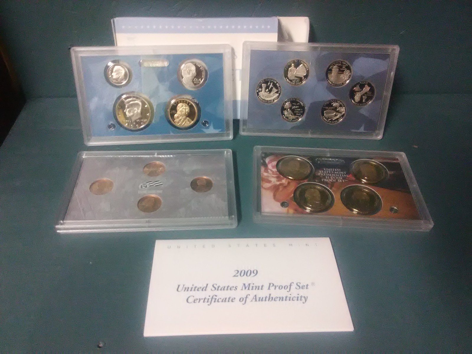 2009 S U.S. MINT PROOF SET IN ORIGINAL BOX AND PACKAGING WITH COA