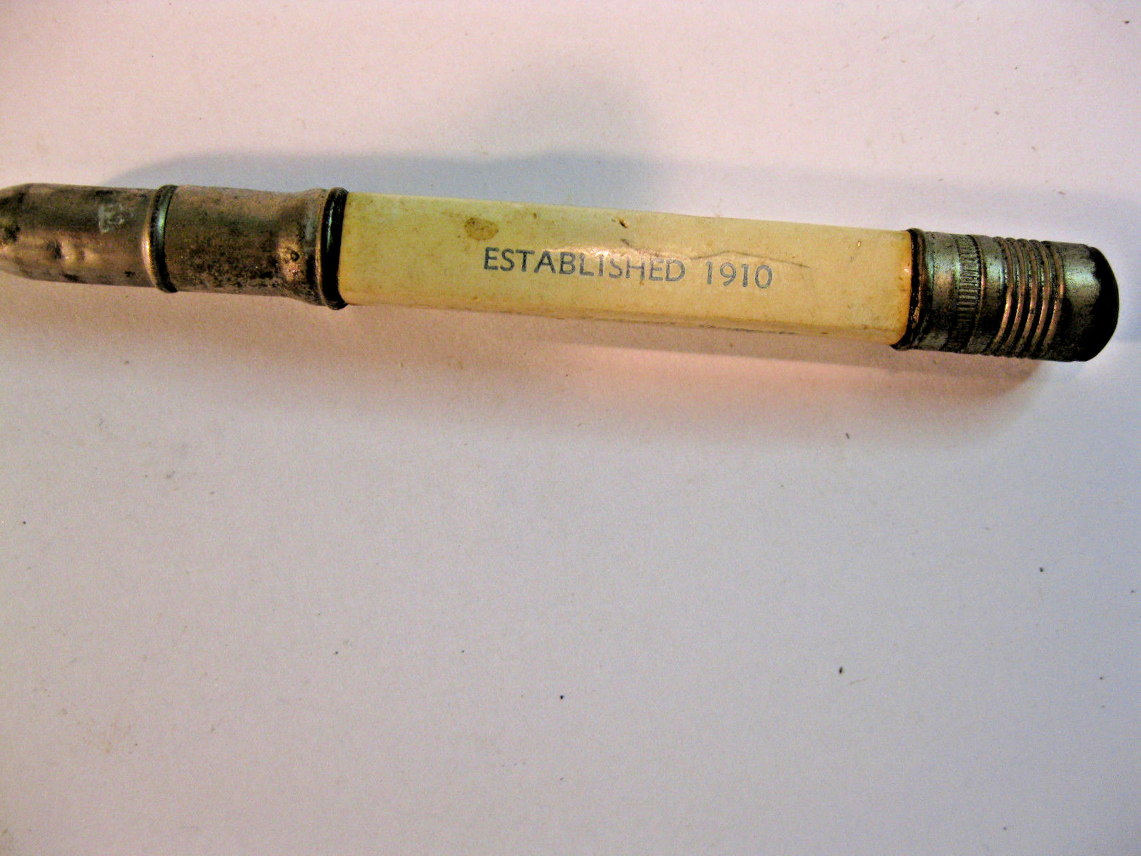 Vintage bullet pencil advertising for Temple National Bank, Temple, TX