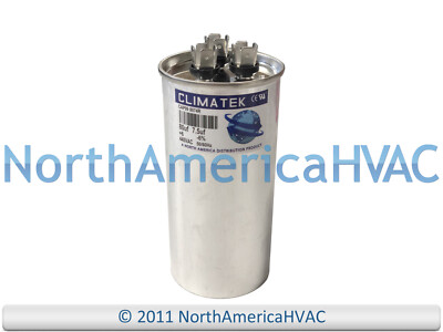 ClimaTek Dual Run Capacitor 80 + 7.5 uf MFD 440 Volt Fits