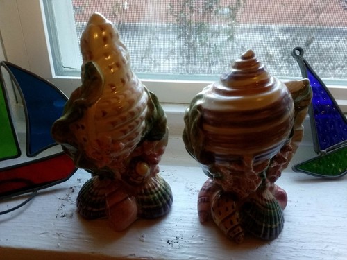 Fitz & Floyd OCEANA (MULTICOLOR SHELLS) Salt & Pepper 4182902