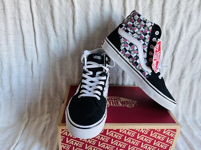 NIB Vans Filmore Hi Butterfly Checkerboard Multi Sneakers VN0A5KY6JBW 