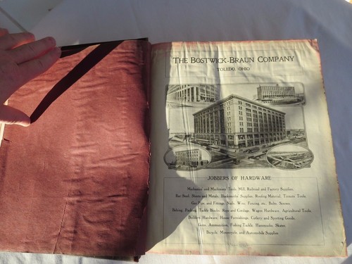 Circa 1905 Bostwick Braun Hardware Co Catalog Toledo Herret & Clark Selma Ind