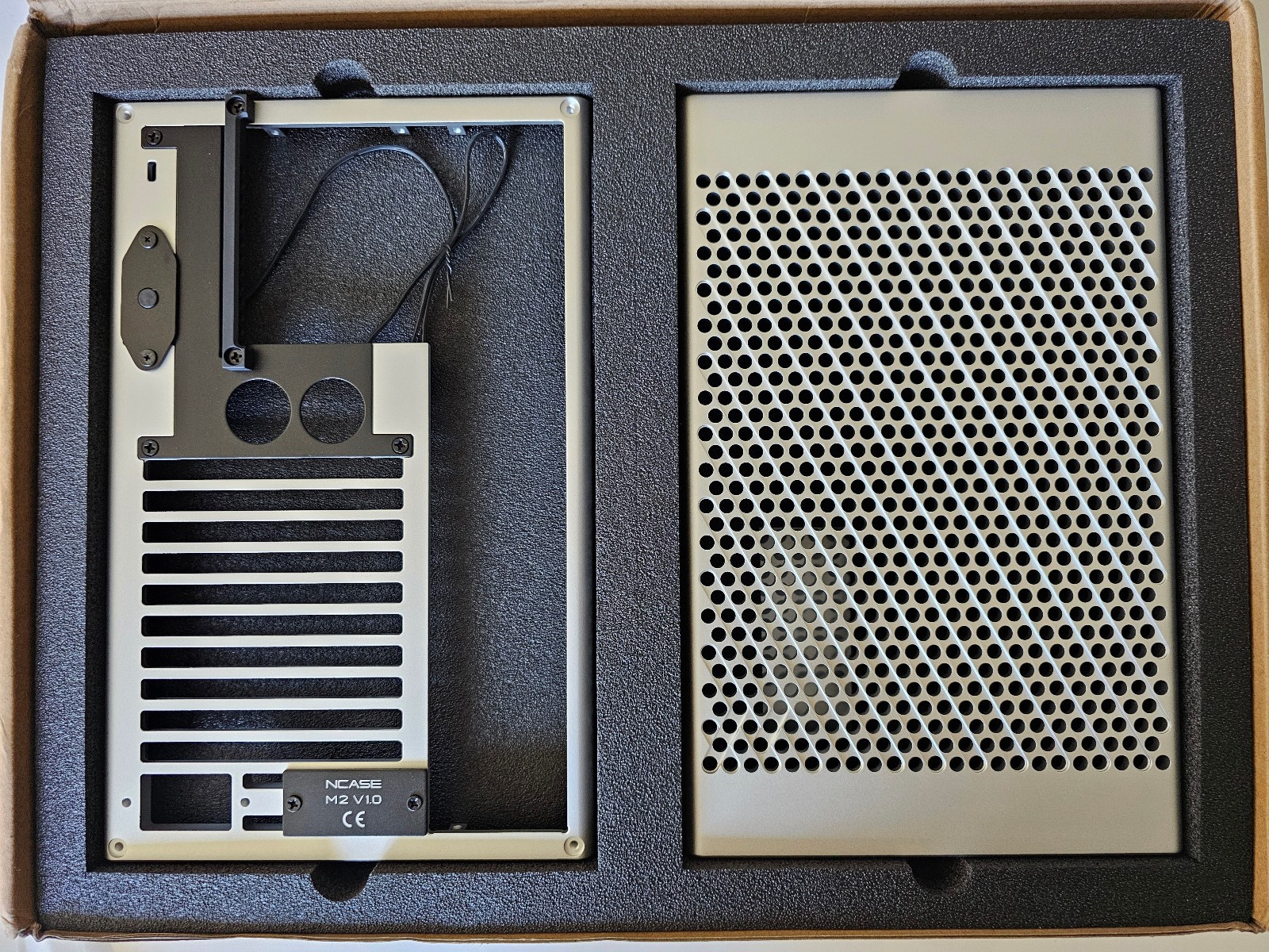NCASE M2 Grater (SFF) mATX ITX PC Case - Silver - Flatpack