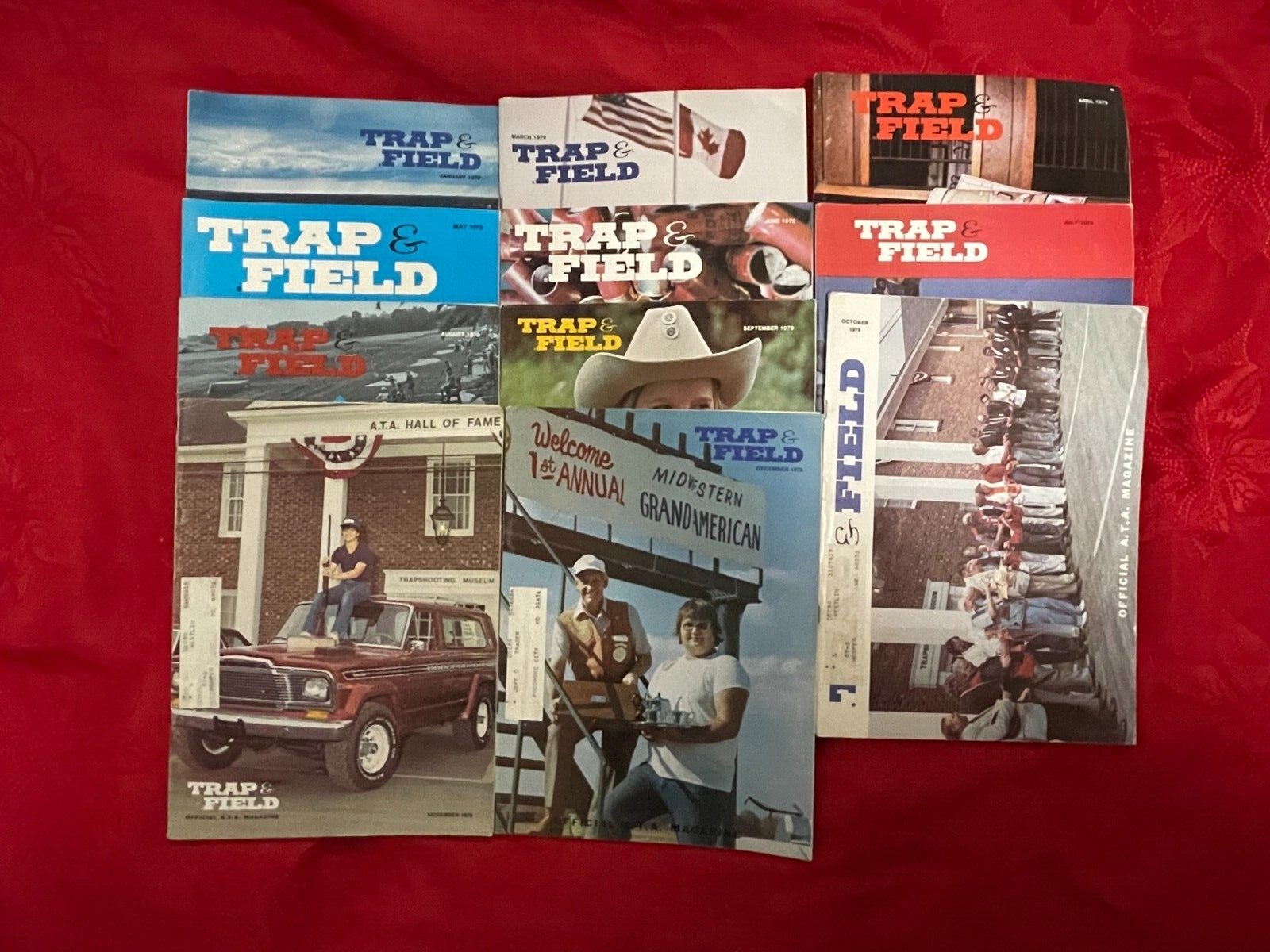 TRAP AND FIELD MAGAZINE 1979 (11 Issues) Official A.T.A. Magazine SEE DESC