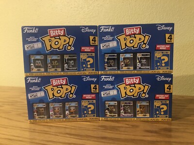 Funko Bitty Pop! Disney Complete Set Sealed In Box w/ 4 Mystery Figs (16) Total