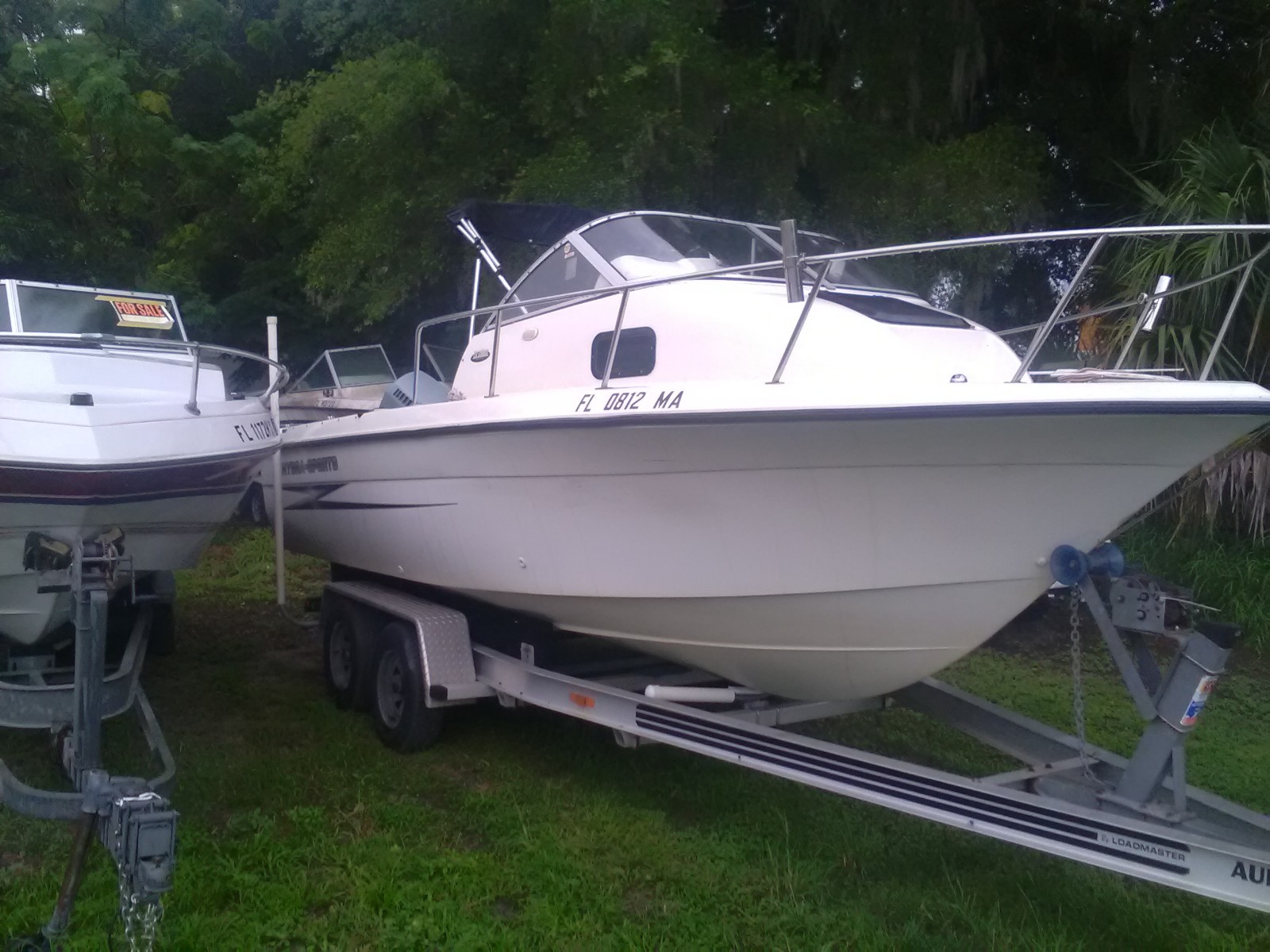 21' HYDRA SPORT BOAT...OME OWNER / 150 JOHNSON/ ALUMINUM TRAILER.....NICE!!!!