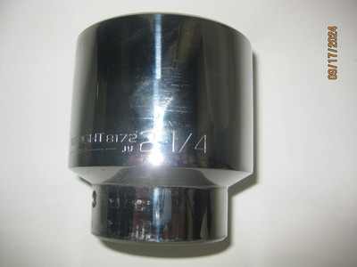 Wright Tool 1'' Drive 2-1/4'' Socket 12 Point Chrome Socket USA Made Chrome 8172
