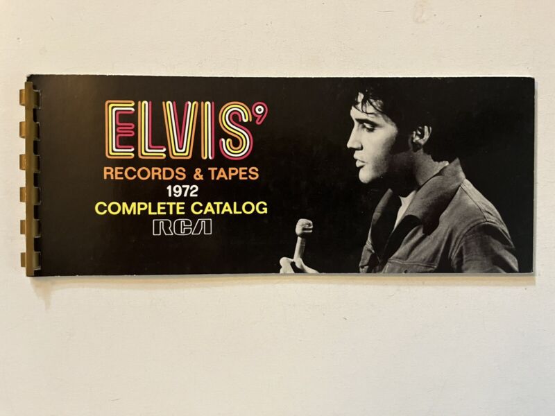 VINTAGE 1972 N.O.S.”ELVIS”Records & Tapes Complete Catalog RCA/BOOKLET”THE KING”
