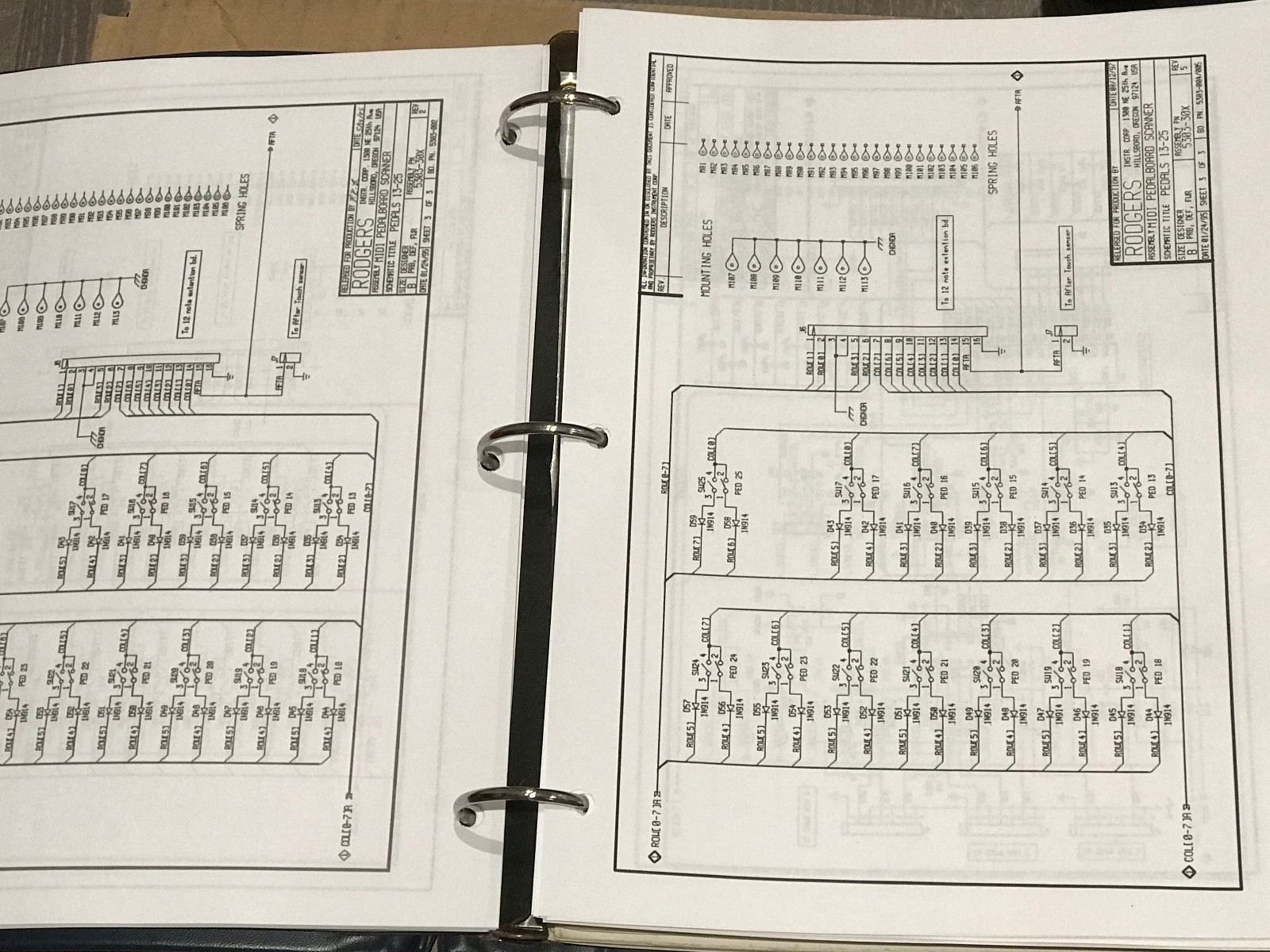 RODGERS W-5000, W-5000B, W-5000C ORGAN TECHNICAL MANUAL