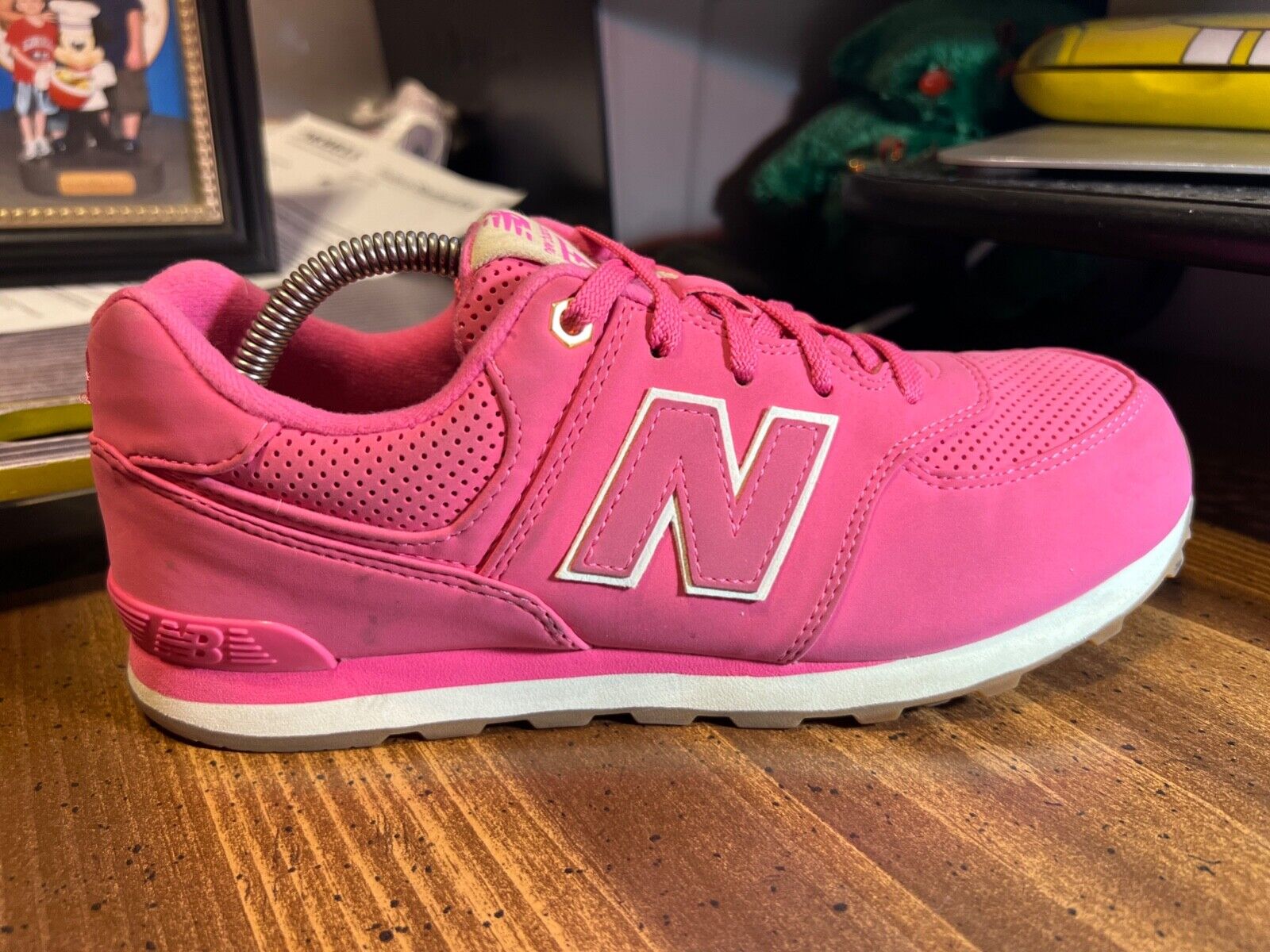 RARE PINK New Balance™ 574 Heritage Sport SUEDE Sneakers ~ KL574HKG ~ Women Sz 7 RARE PINK New Balance™ 574 Heritage Sport SUEDE Sneakers ~ KL574HKG ~ Women Sz 7