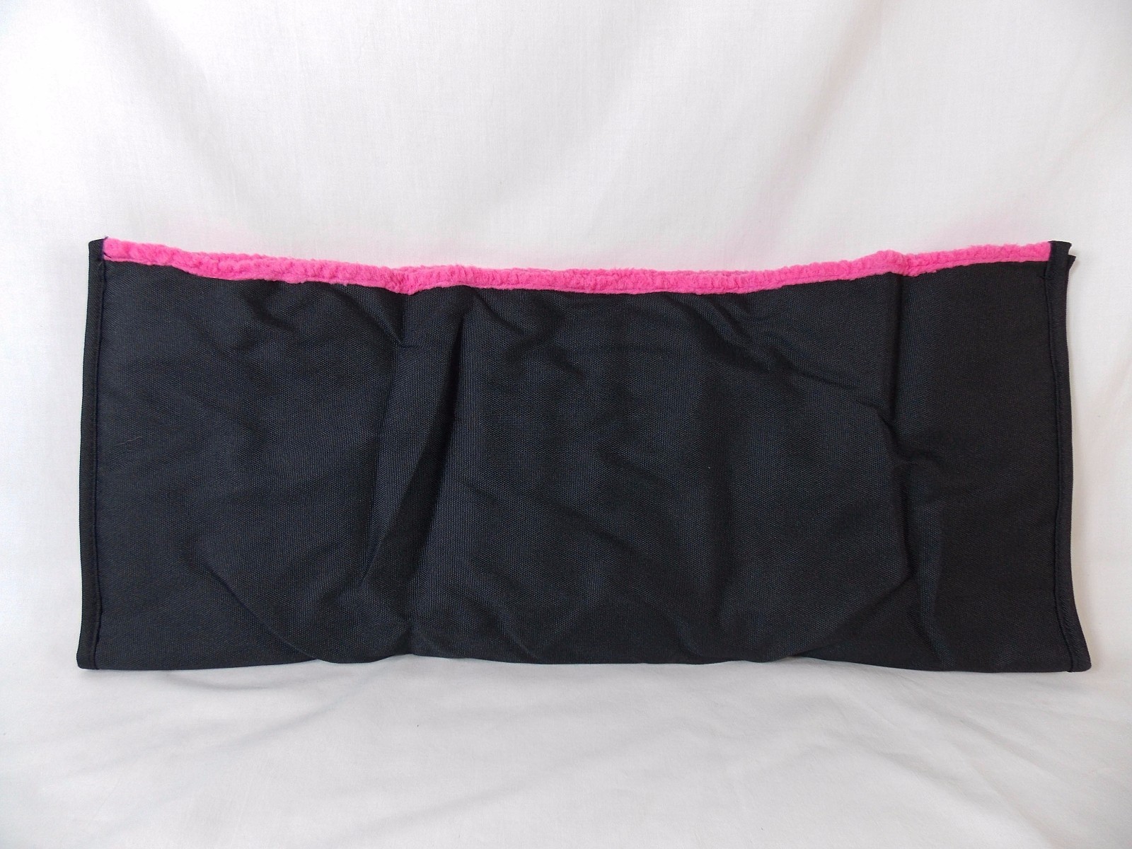 Mommy Mitten Stroller Hand Warmer Handlebar Cover Fleece Lined Black Hot Pink