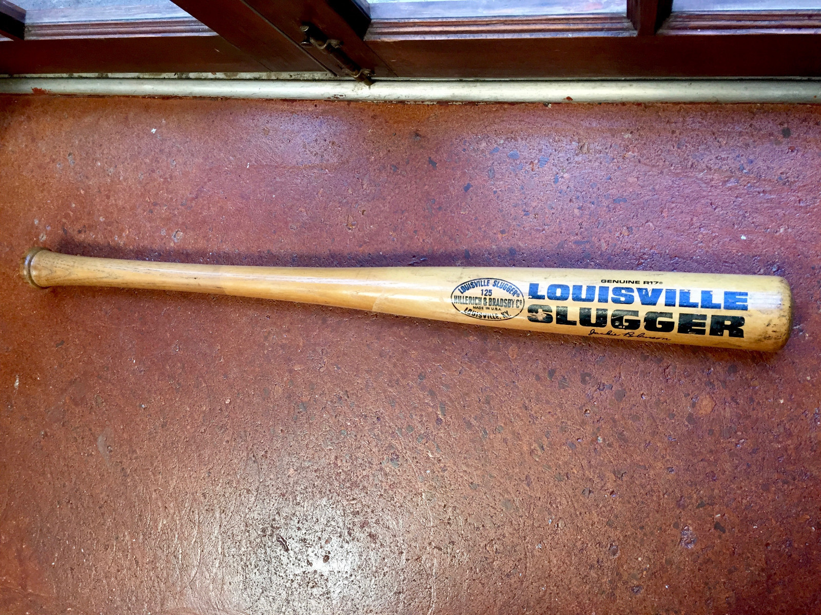 Vtg Jackie Robinson Louisville Slugger Bat~Hillerich & Bradsby~Dodgers R~17~JR 2
