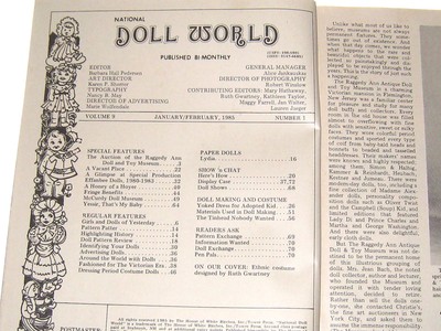 #7100 1985 FEBUARY  NATIONAL DOLL WORLD MAGAZINE