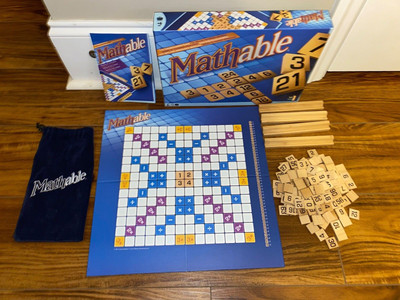 MATHABLE CROSS-NUMBER BOARD GAME WOOKY ENTERTAINMENT COMPLETE AGES 9+
