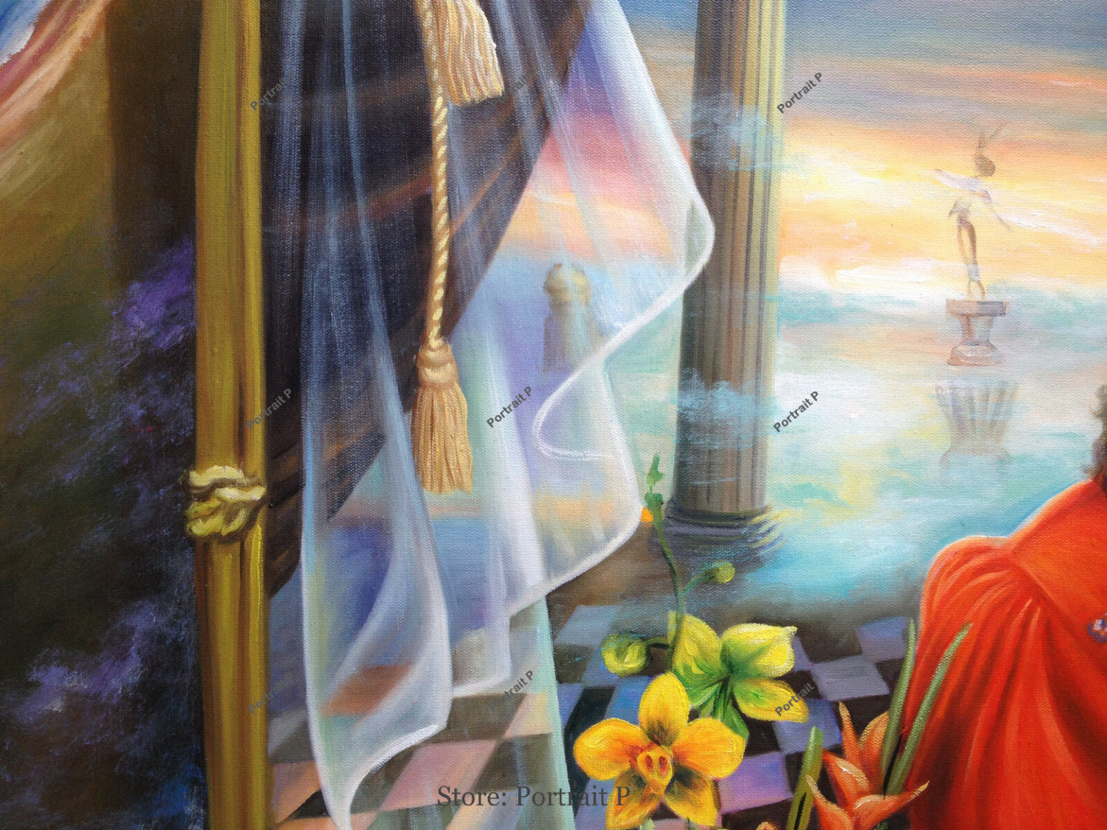 Michael Jackson Oil Painting Portrait The Book Hand ...