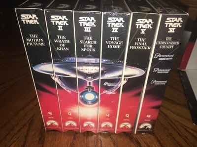 Star Trek The Movie Collection VHS Box Set 1993