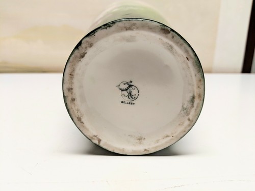 Beleek Porcelain Hand Painted Vase Roses 13