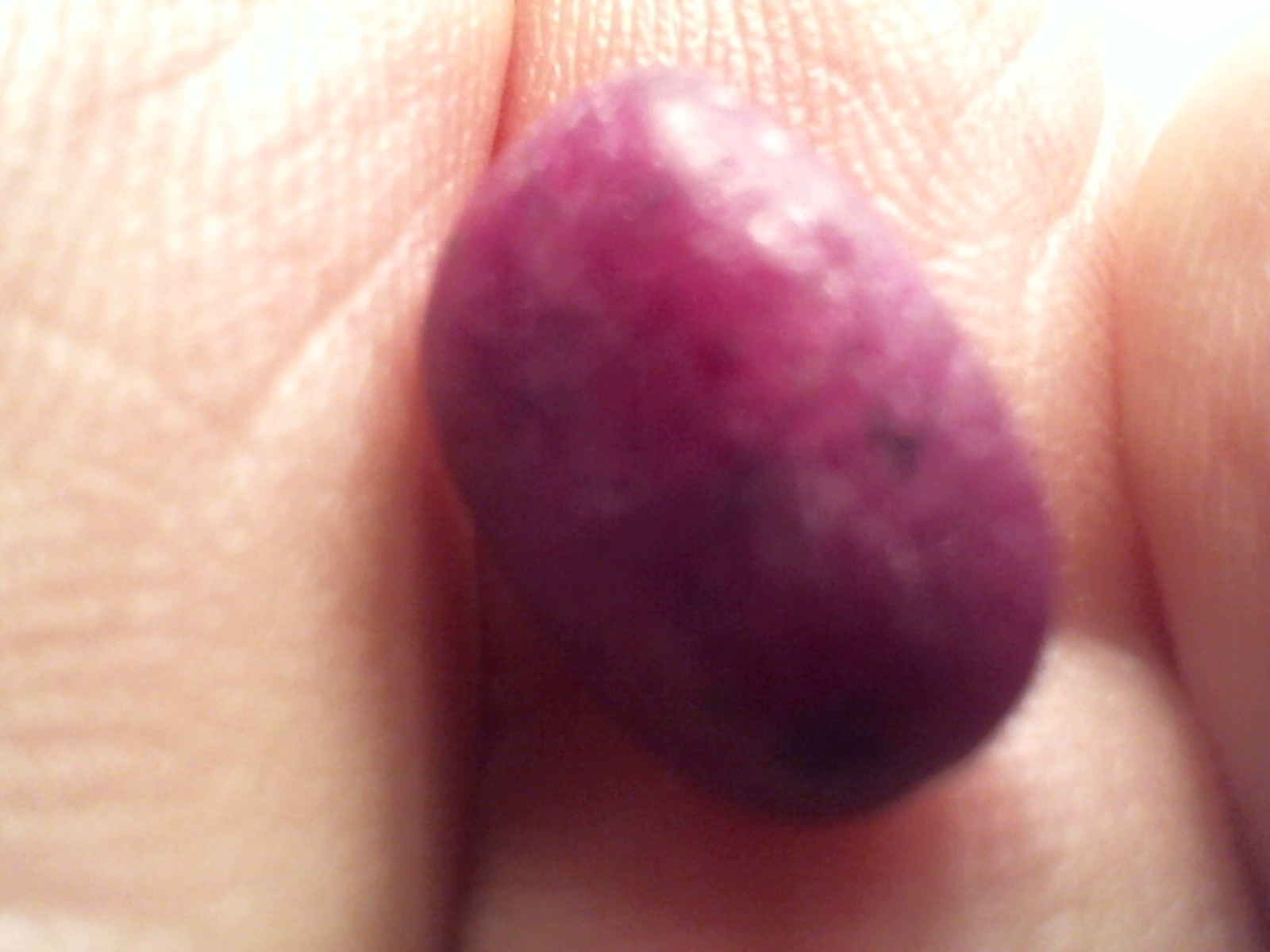 6.00 CT RED ROUGH RIVER DIAMOND GEMSTONE OVAL 13X8X5MM..