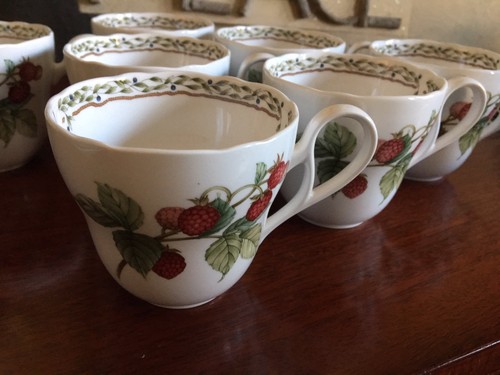 Noritake Royal Orchard Coffee Tea Cups And Saucers