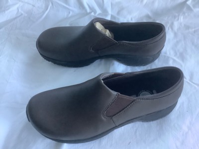 Merrell women s Encore Moc Pro, Mahogany brown leather, 10M NEW!